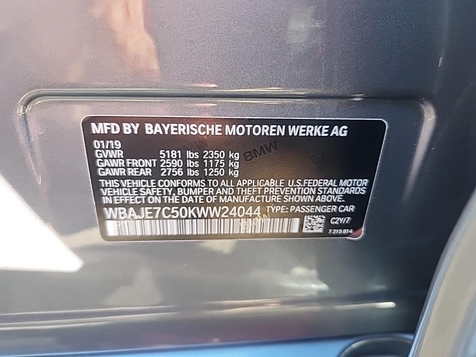 2019 BMW 5 Series 540i xDrive AWD