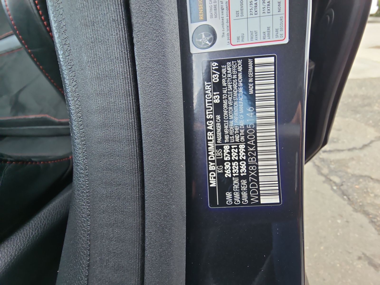 2019 Mercedes-Benz Mercedes-AMG GT AMG GT 63 AWD