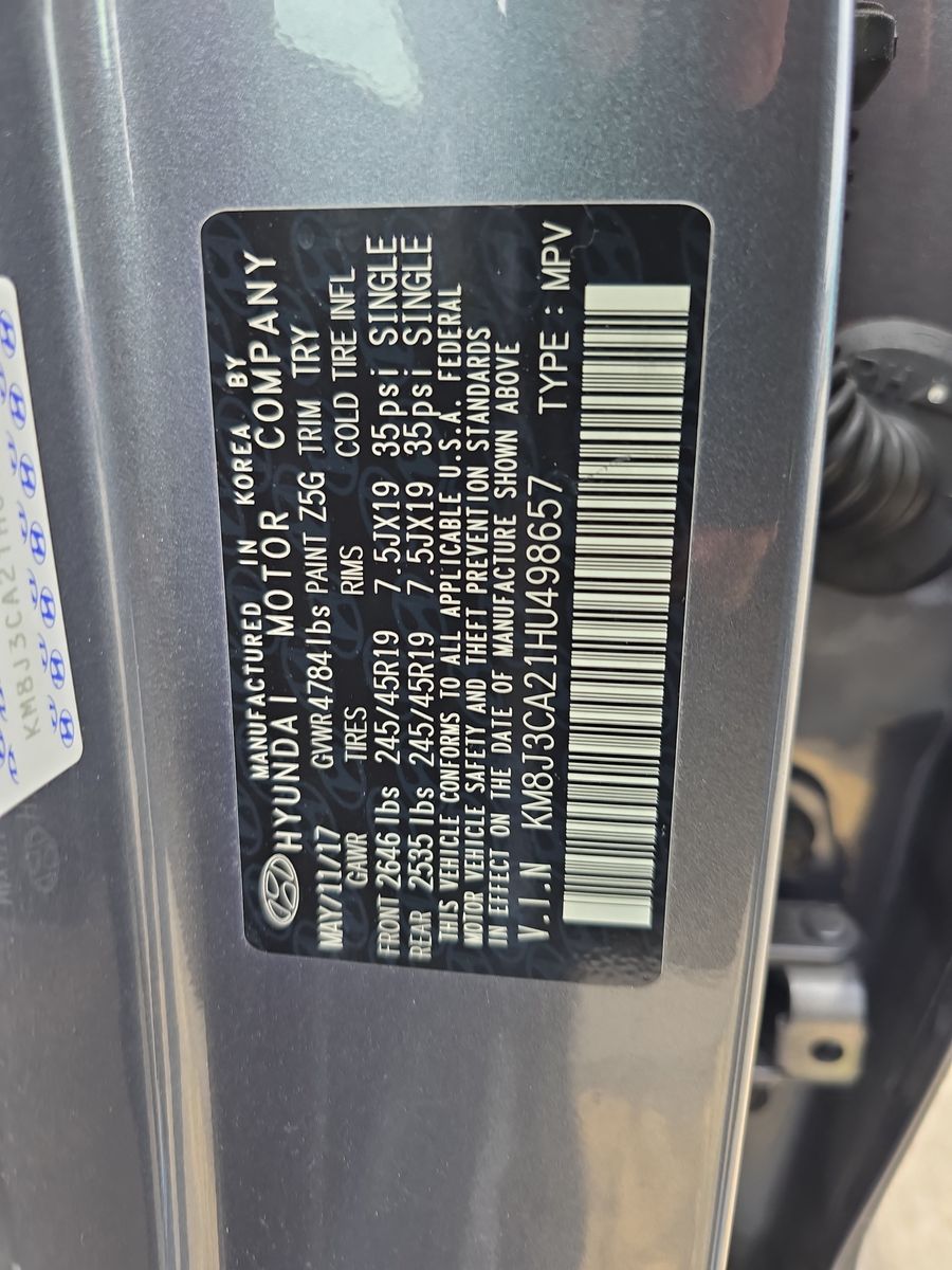 2017 Hyundai Tucson Limited AWD