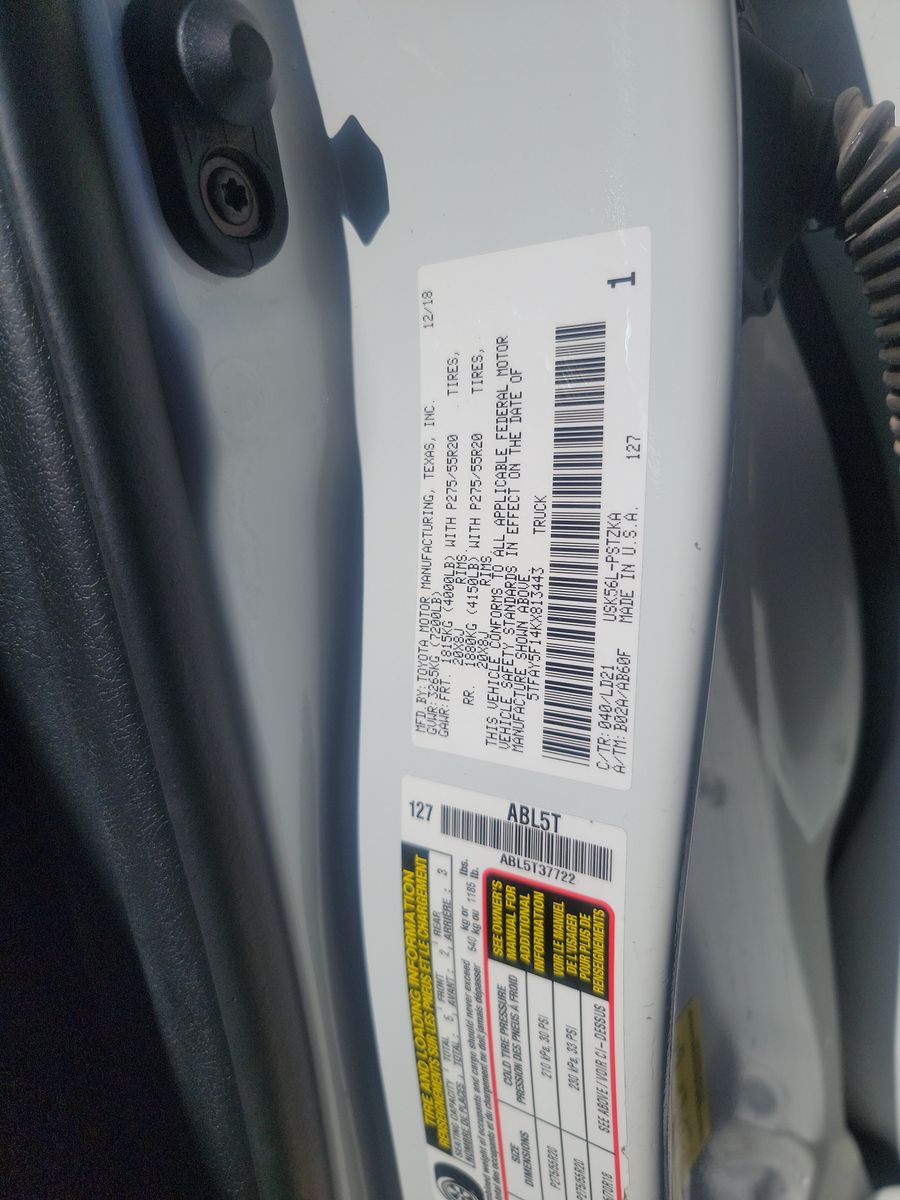 2019 Toyota Tundra 1794 Edition AWD