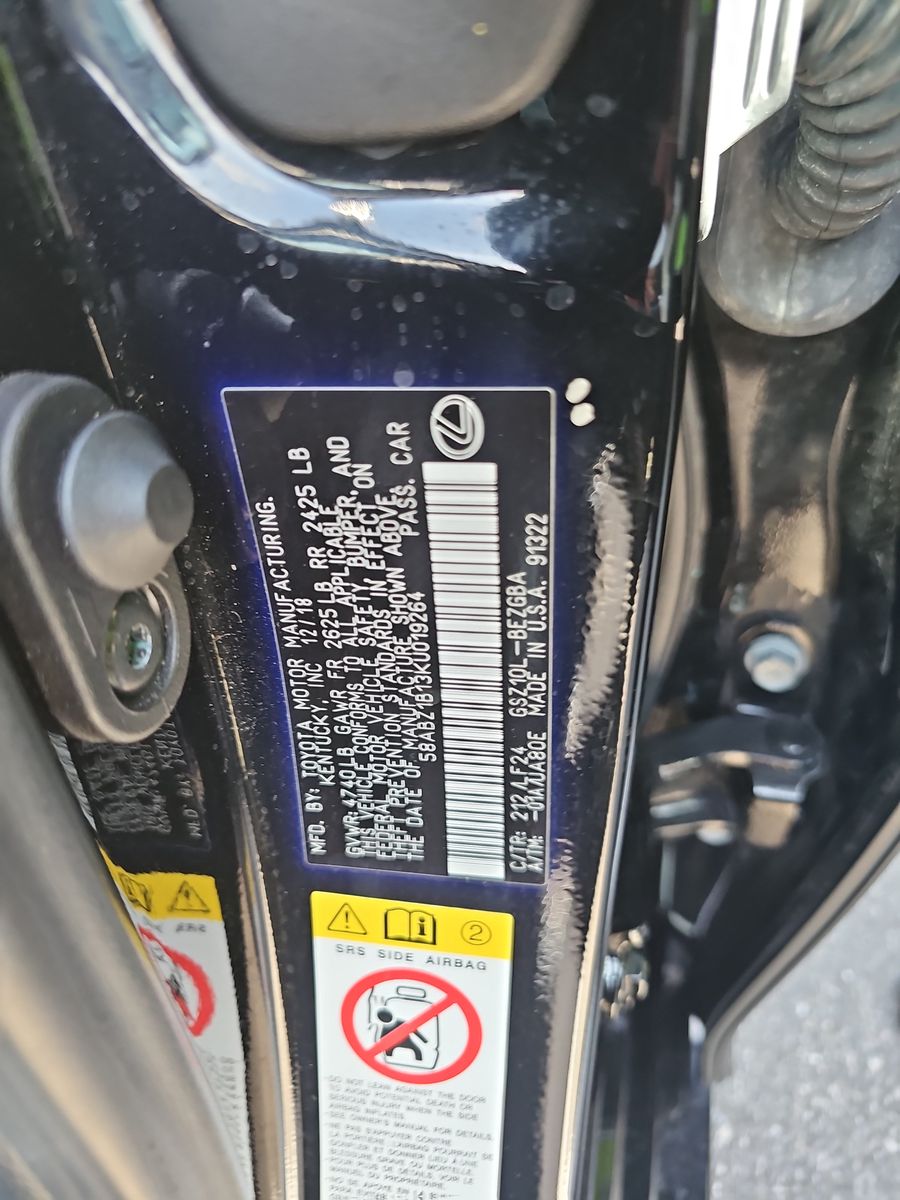 2019 Lexus ES ES 350 F SPORT FWD