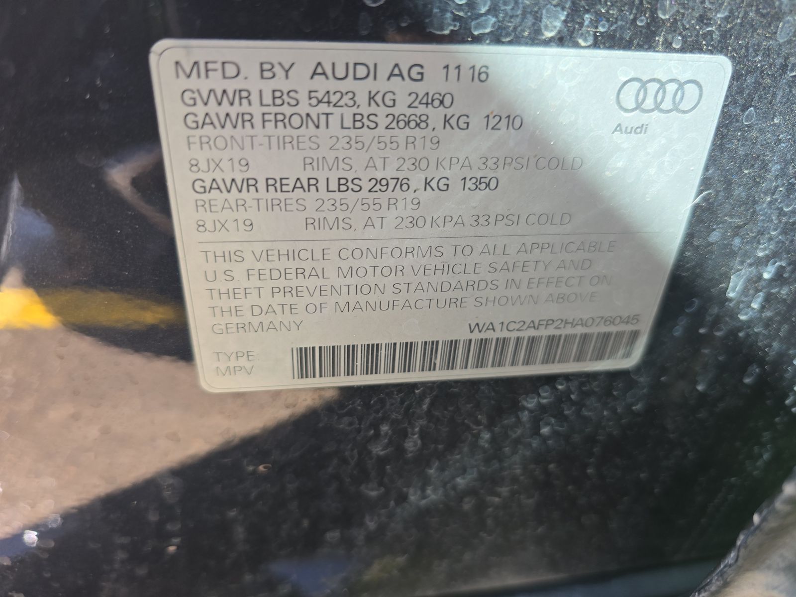 2017 Audi Q5 2.0T Premium AWD