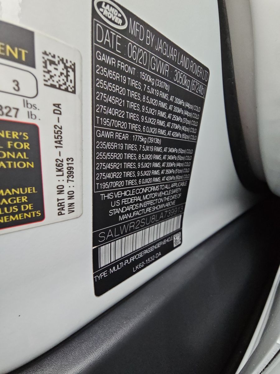 2020 Land Rover Range Rover Sport HSE AWD