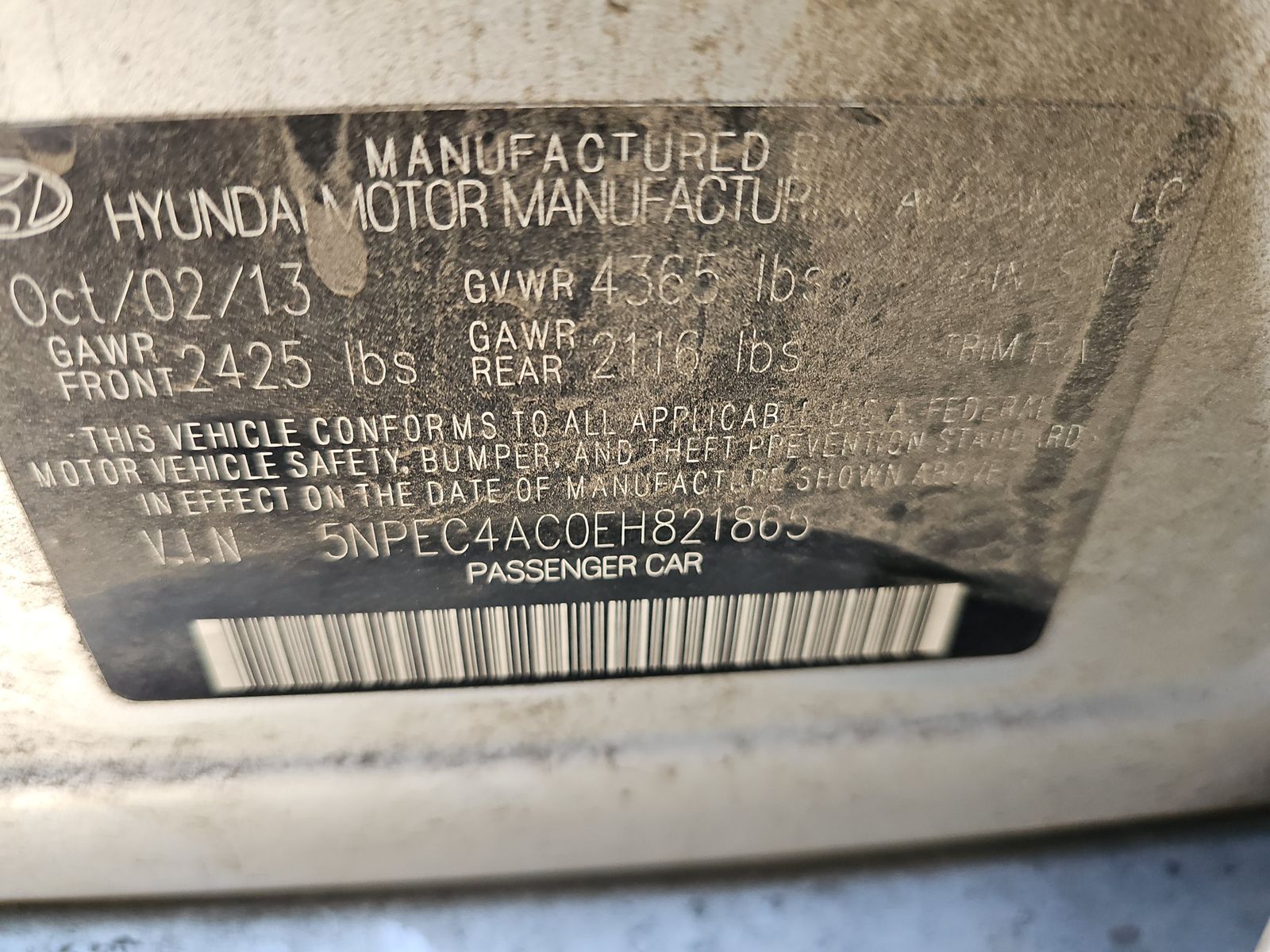 2014 Hyundai Sonata SE FWD