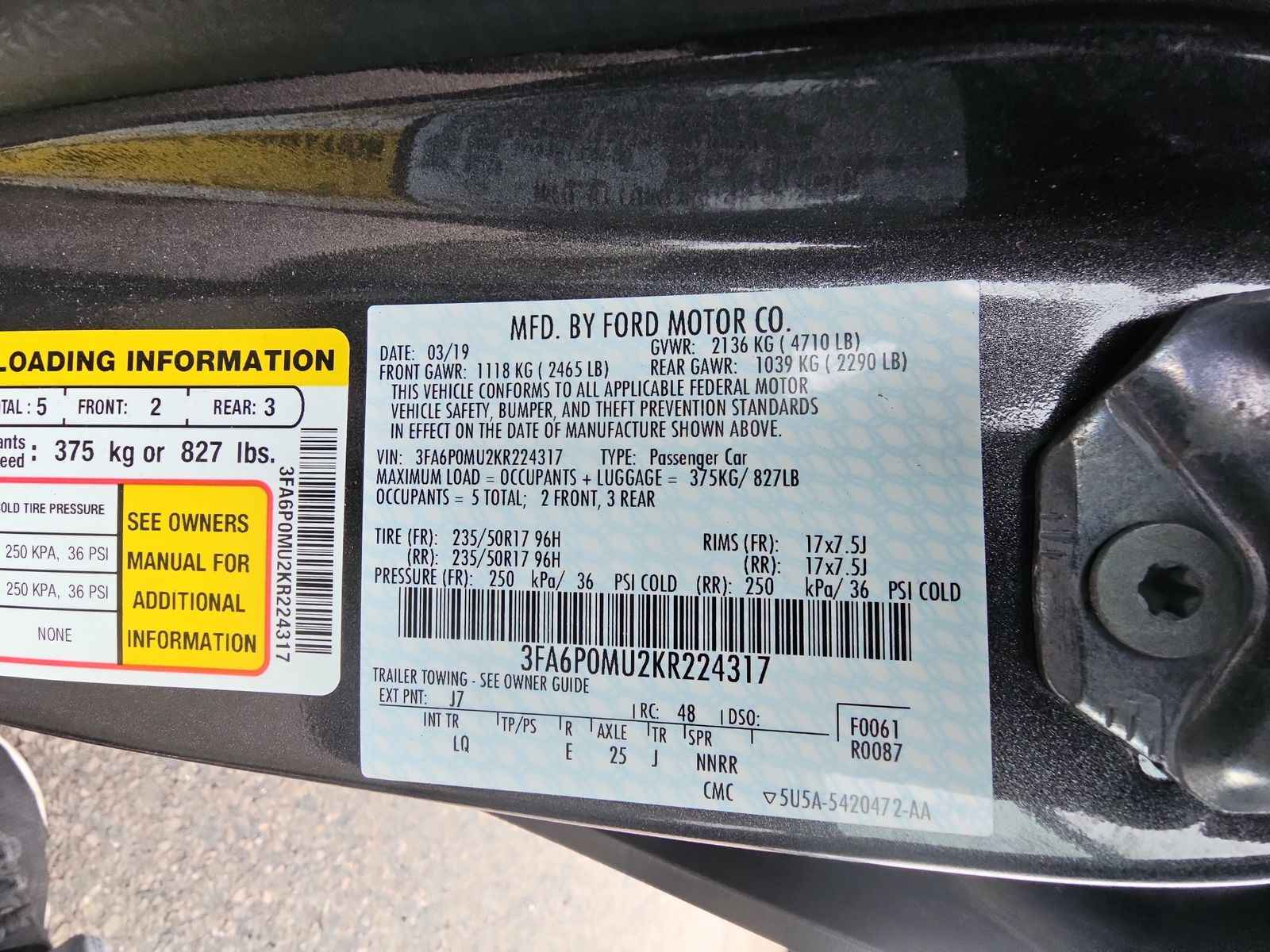 2019 Ford Fusion Hybrid SEL FWD