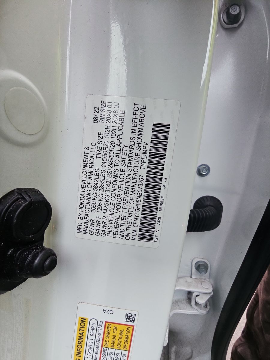 2022 Honda Pilot Elite AWD