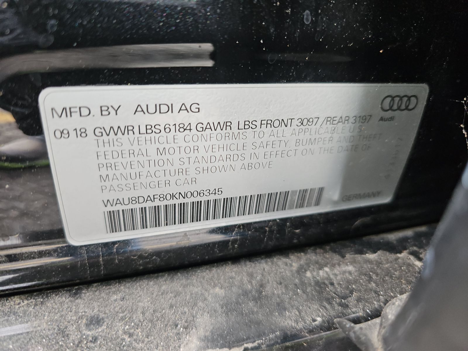 2019 Audi A8 L 3.0T AWD