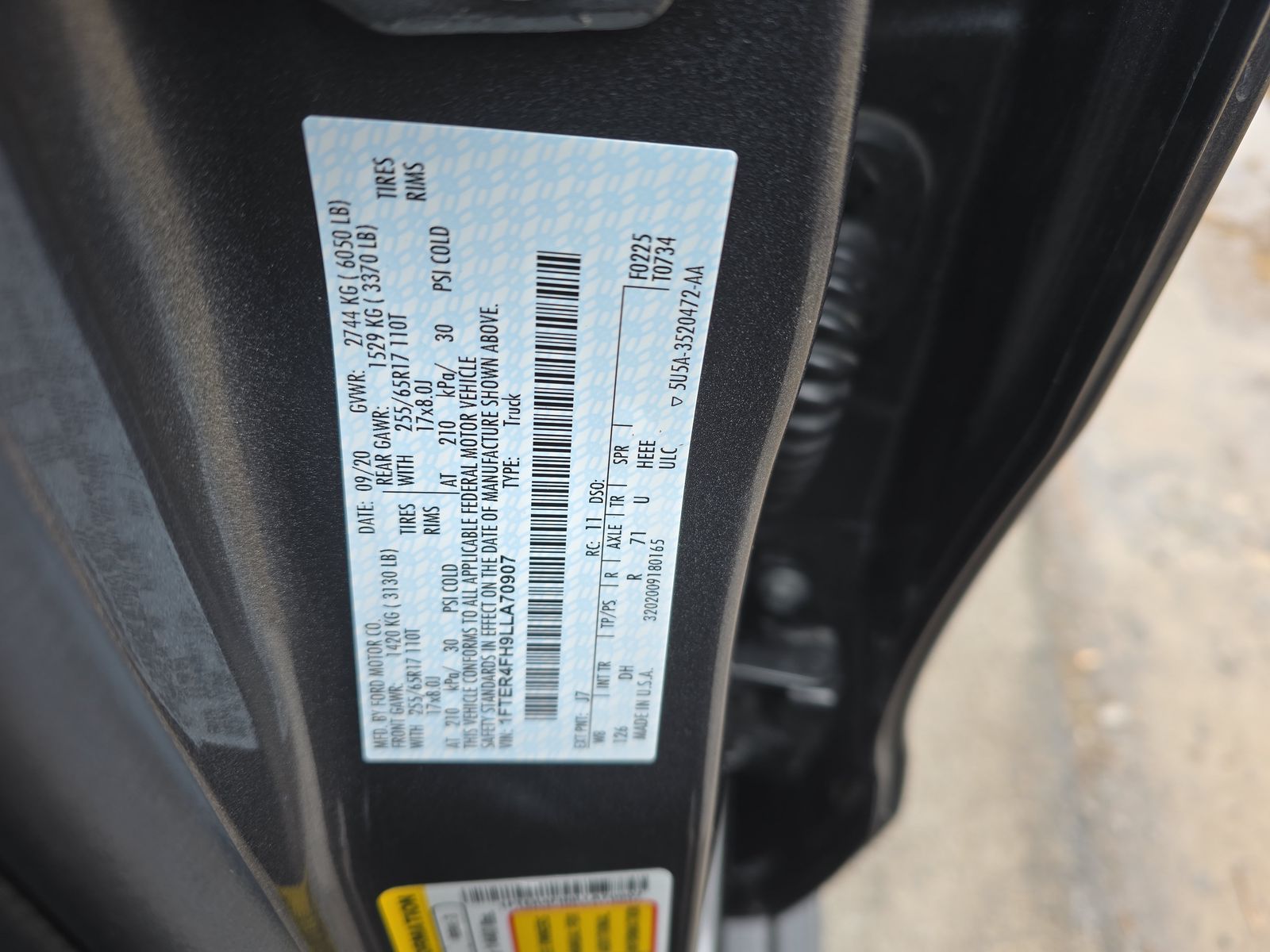 2020 Ford Ranger Lariat AWD