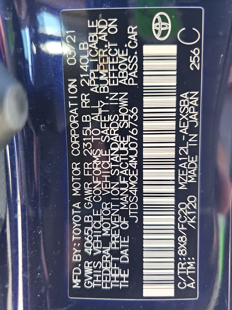 2021 Toyota Corolla SE FWD
