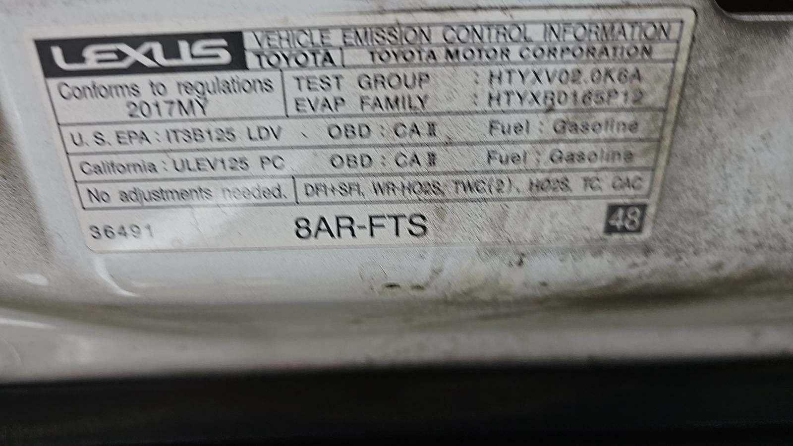 2017 Lexus IS IS 200t F SPORT RWD