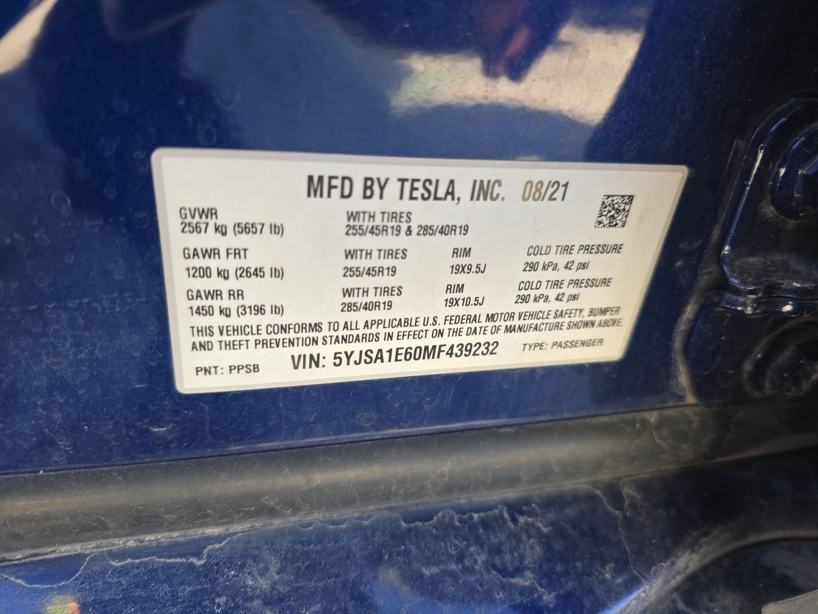 2021 Tesla Model S Plaid AWD