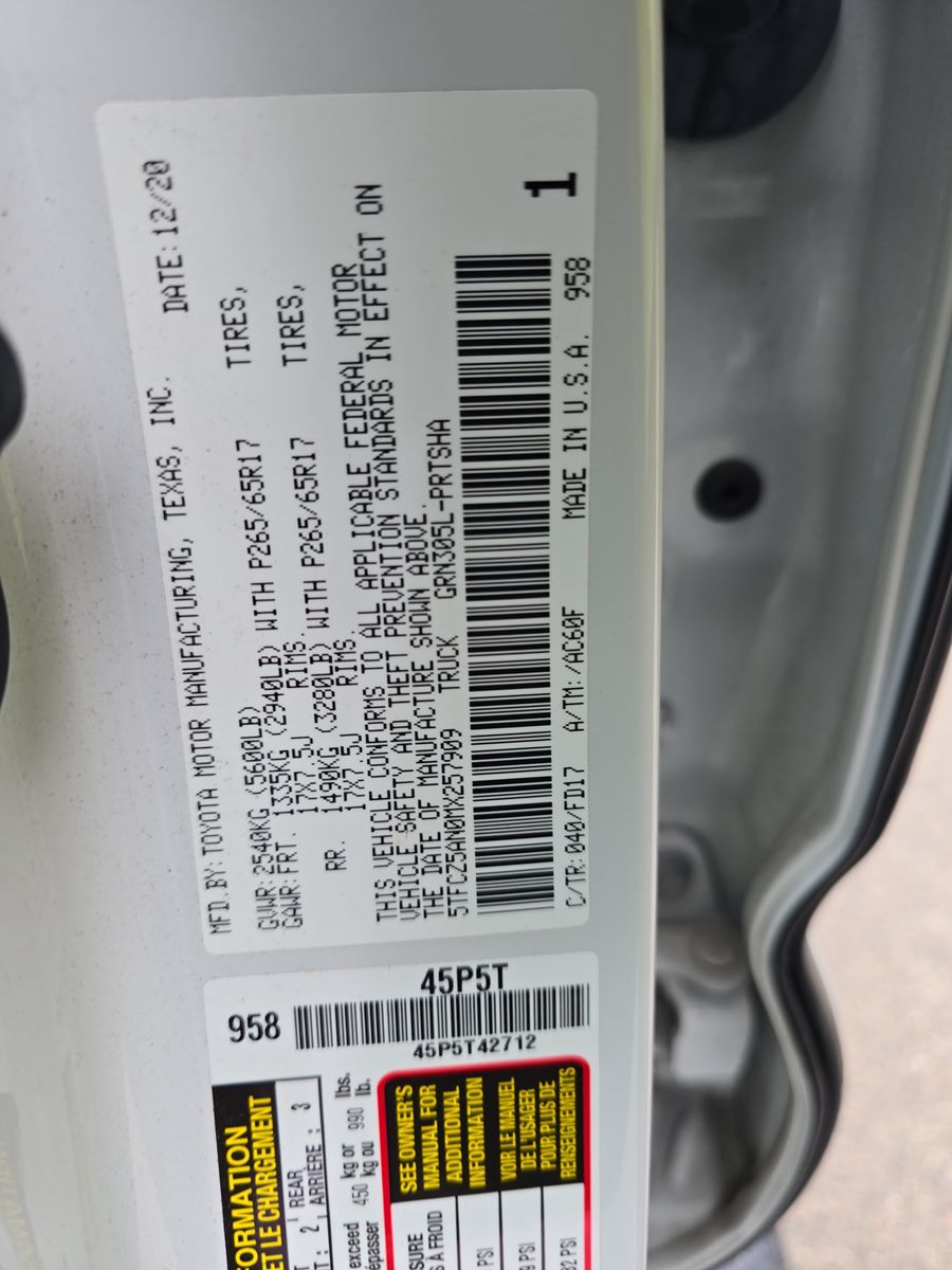 2021 Toyota Tacoma TRD Sport AWD