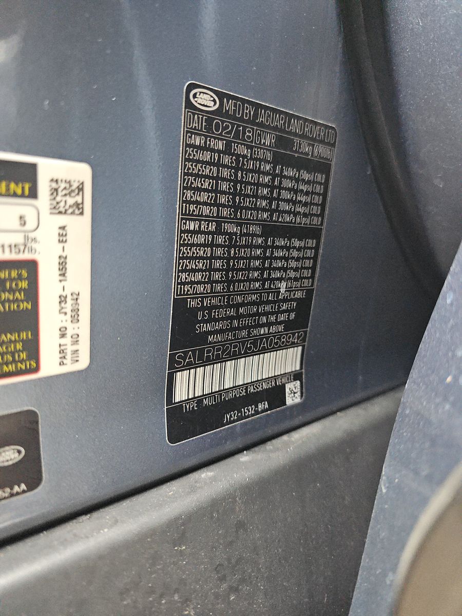 2018 Land Rover Discovery HSE AWD