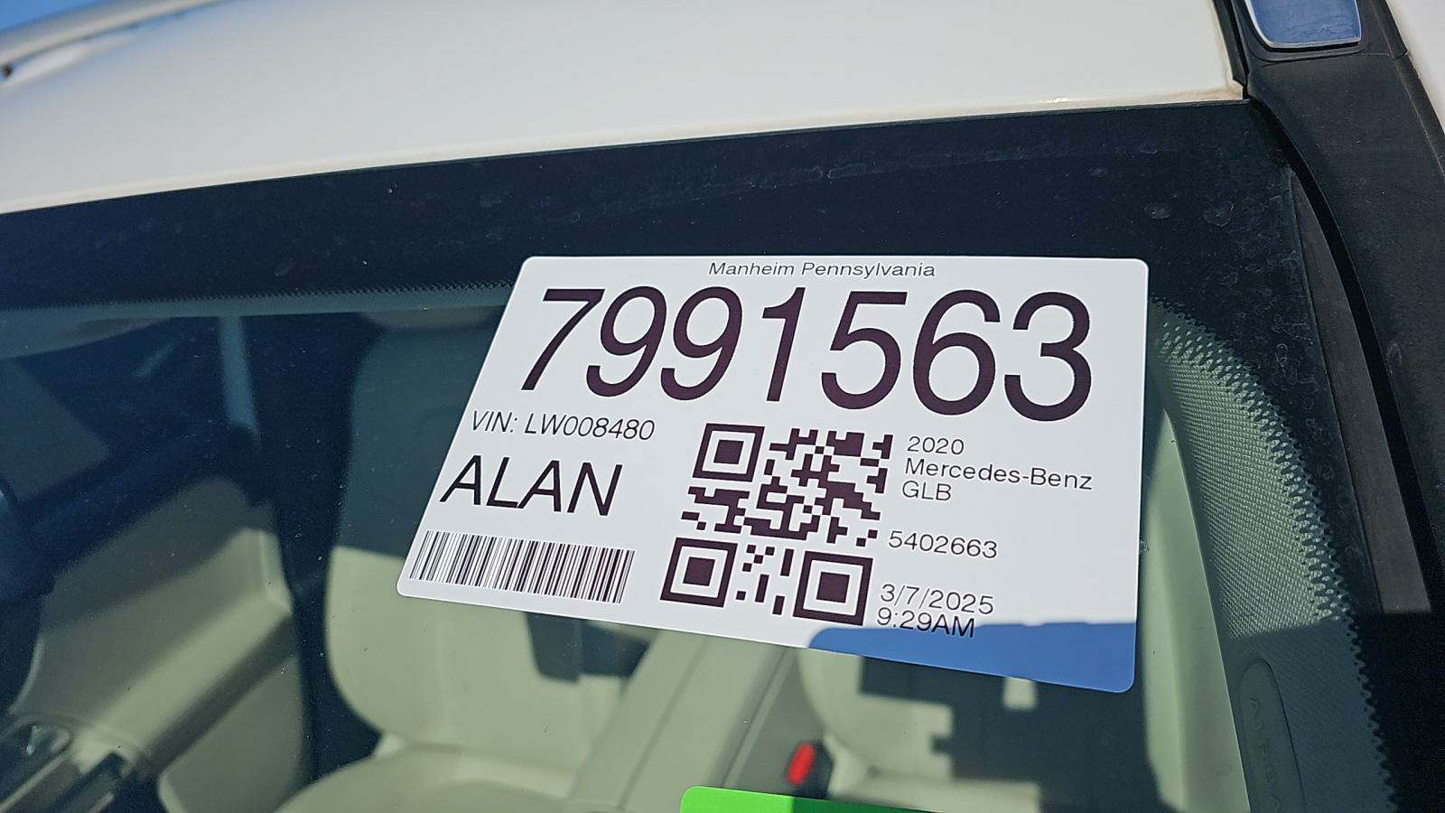 2020 Mercedes-Benz GLB GLB 250 AWD