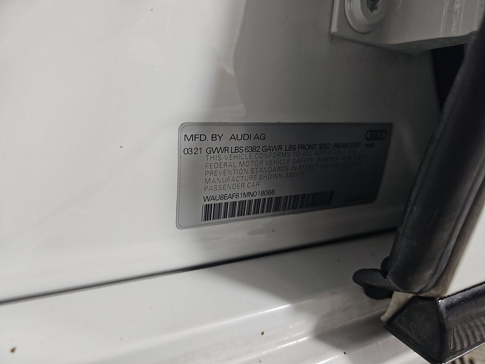 2021 Audi A8 Base AWD