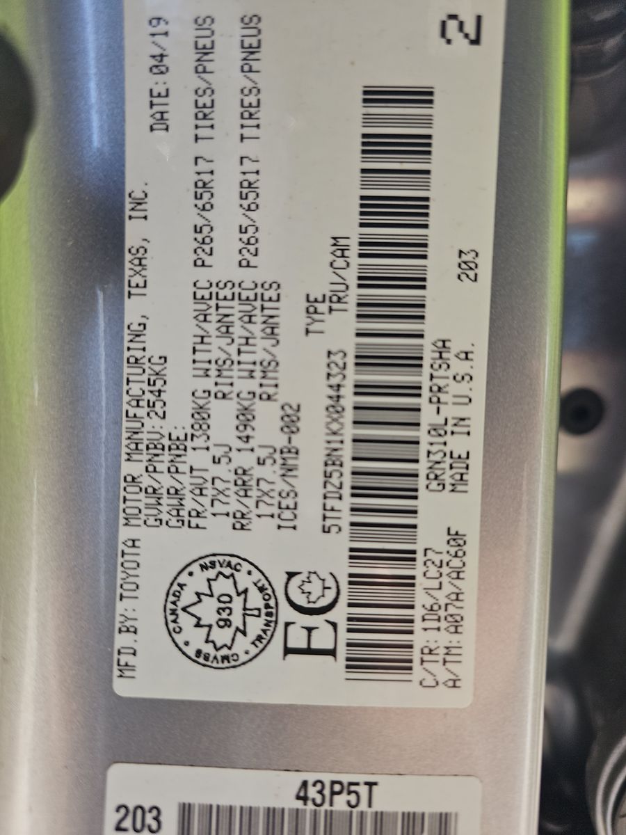 2019 Toyota Tacoma SR5 AWD