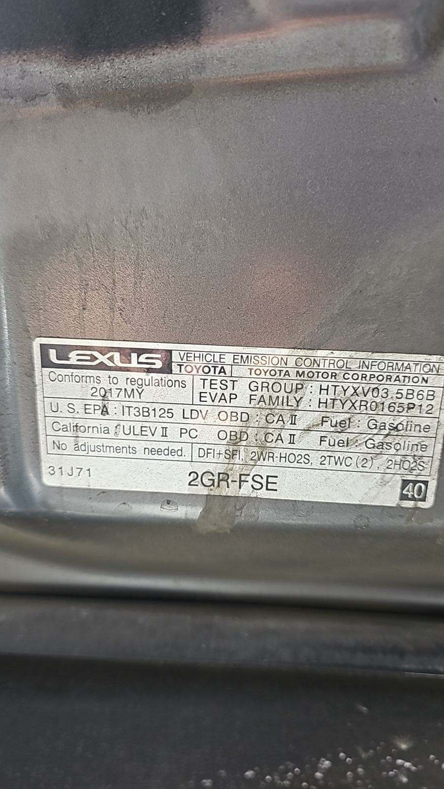 2017 Lexus IS IS 350 F SPORT RWD