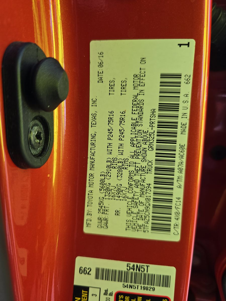 2016 Toyota Tacoma SR5 RWD