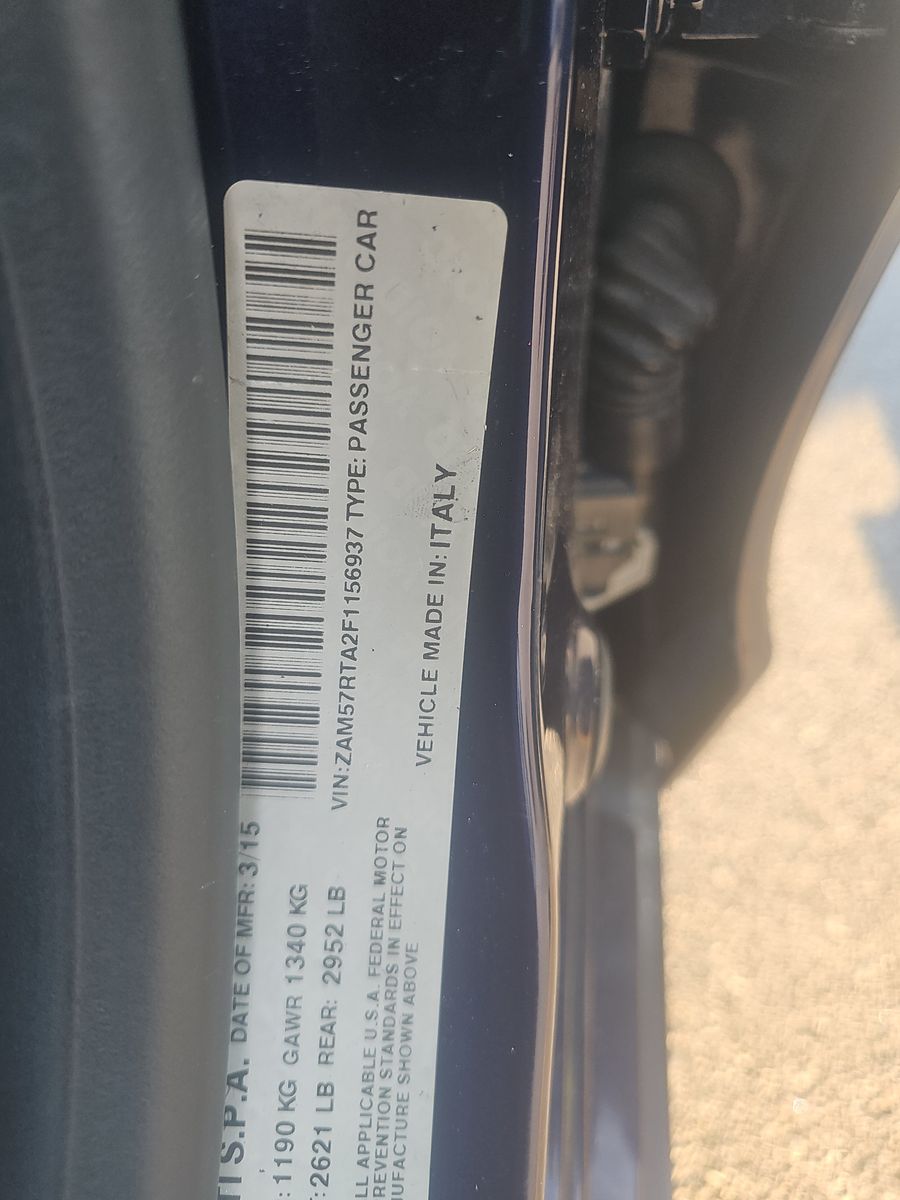 2015 Maserati Ghibli S Q4 AWD