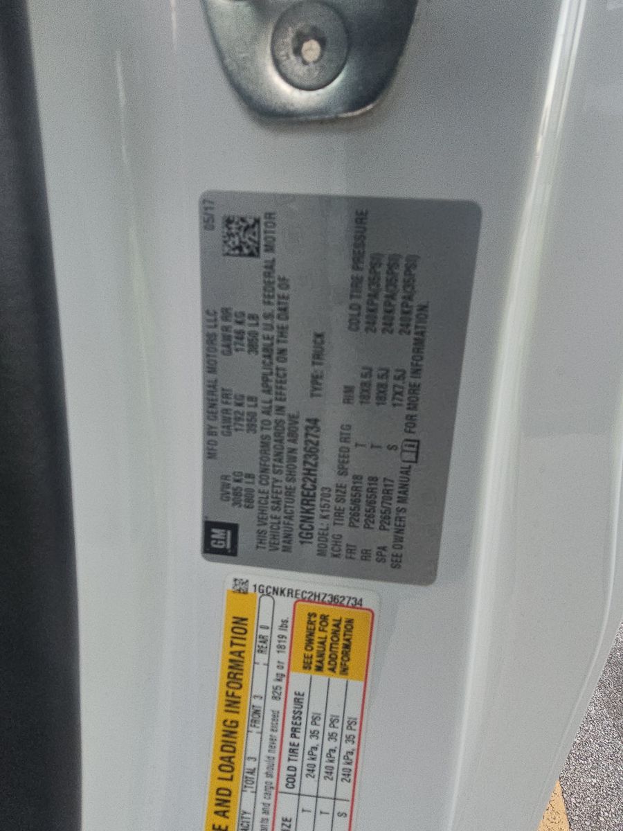 2017 Chevrolet Silverado 1500 LT Z71 AWD