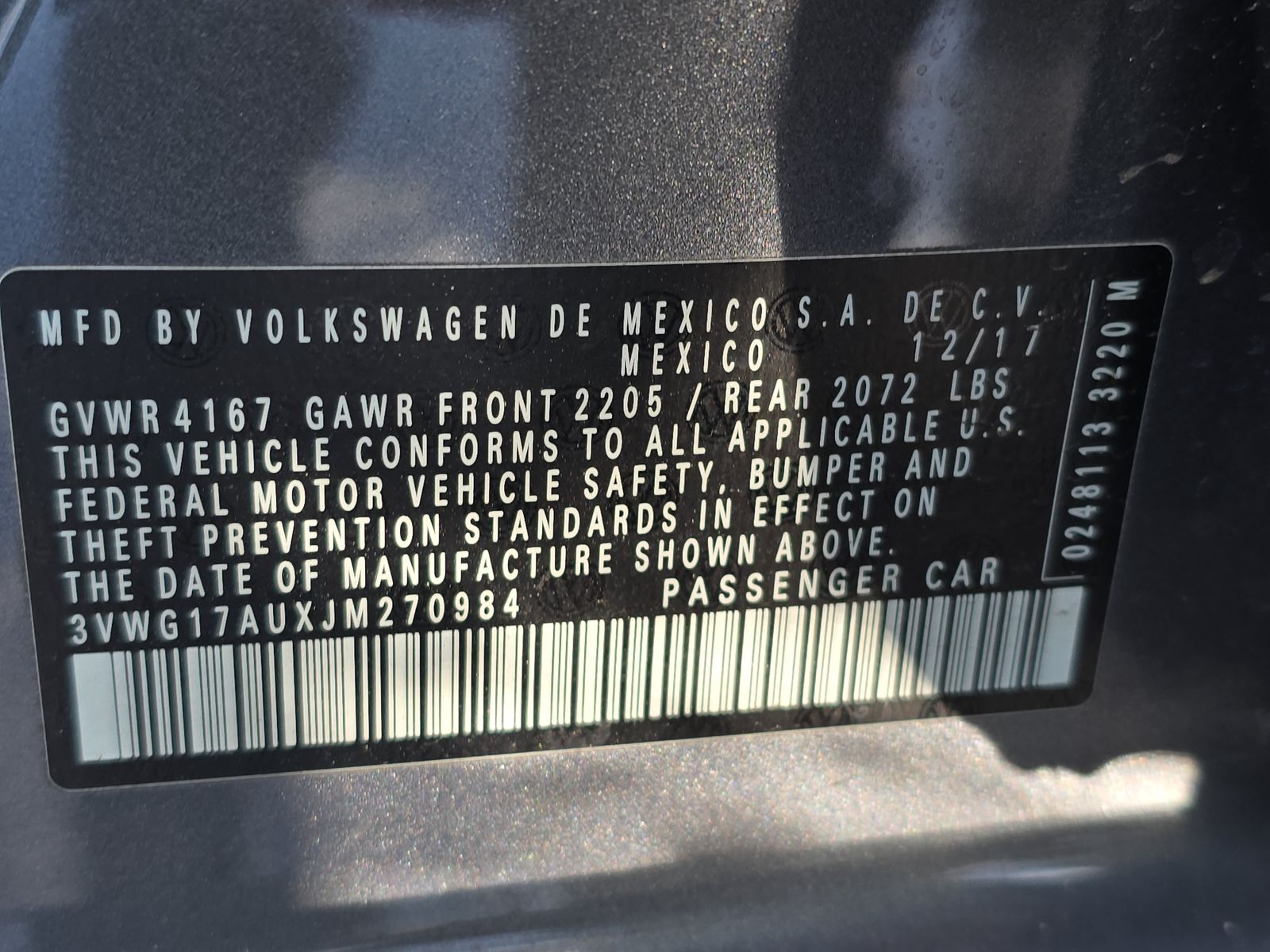 2018 Volkswagen Golf 1.8T S FWD