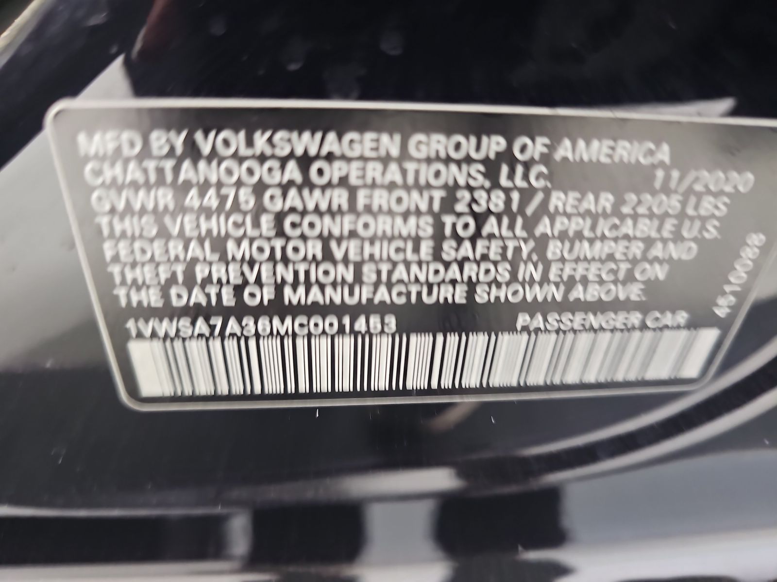 2021 Volkswagen Passat 2.0T SE FWD