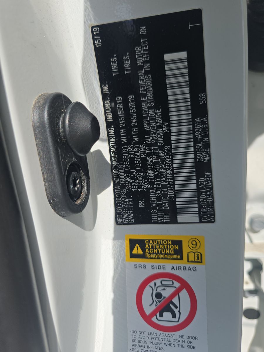 2019 Toyota Highlander Limited Platinum AWD