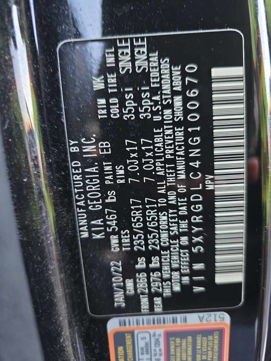 2022 Kia Sorento LX AWD