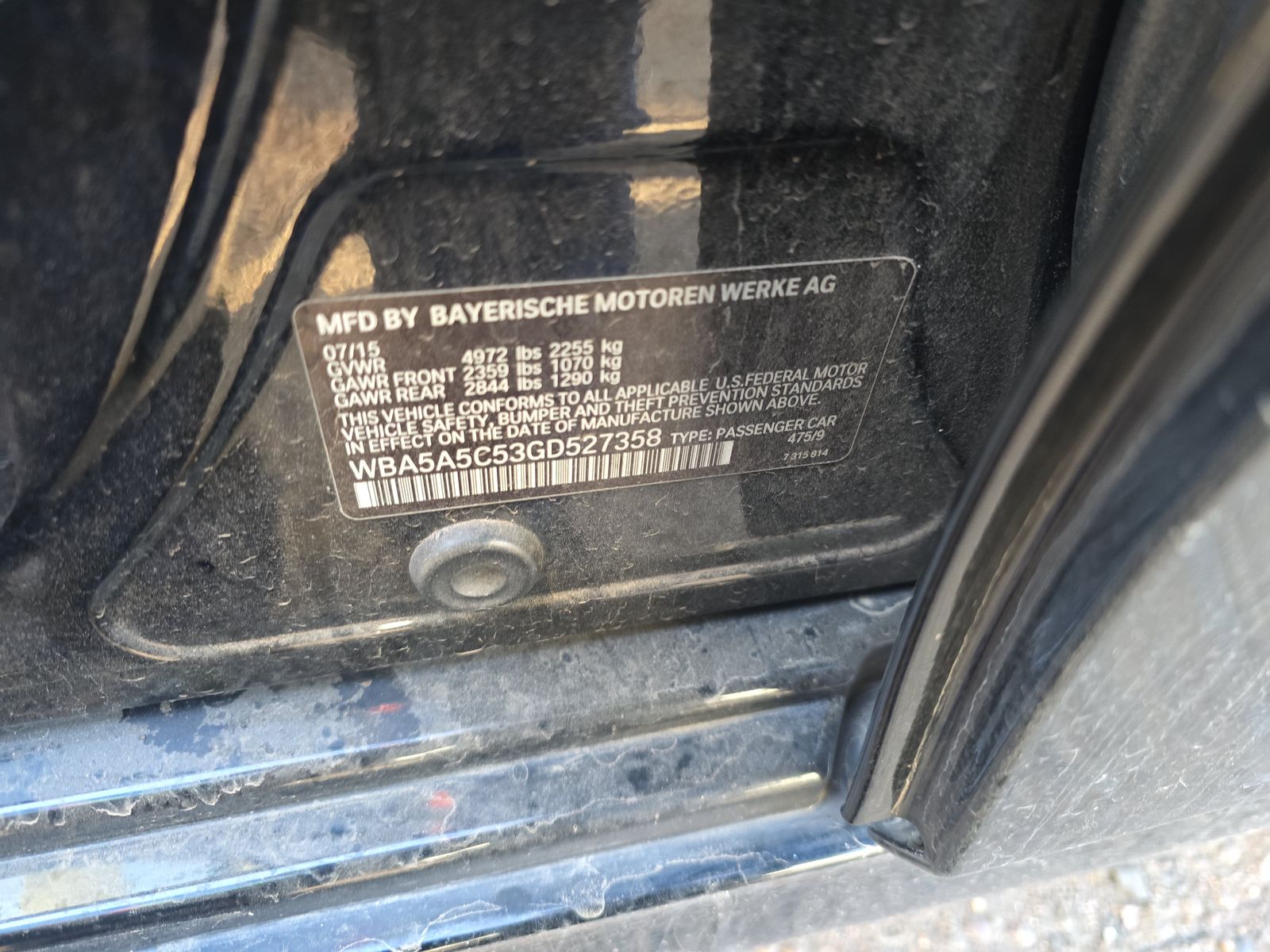 2016 BMW 5 Series 528i RWD