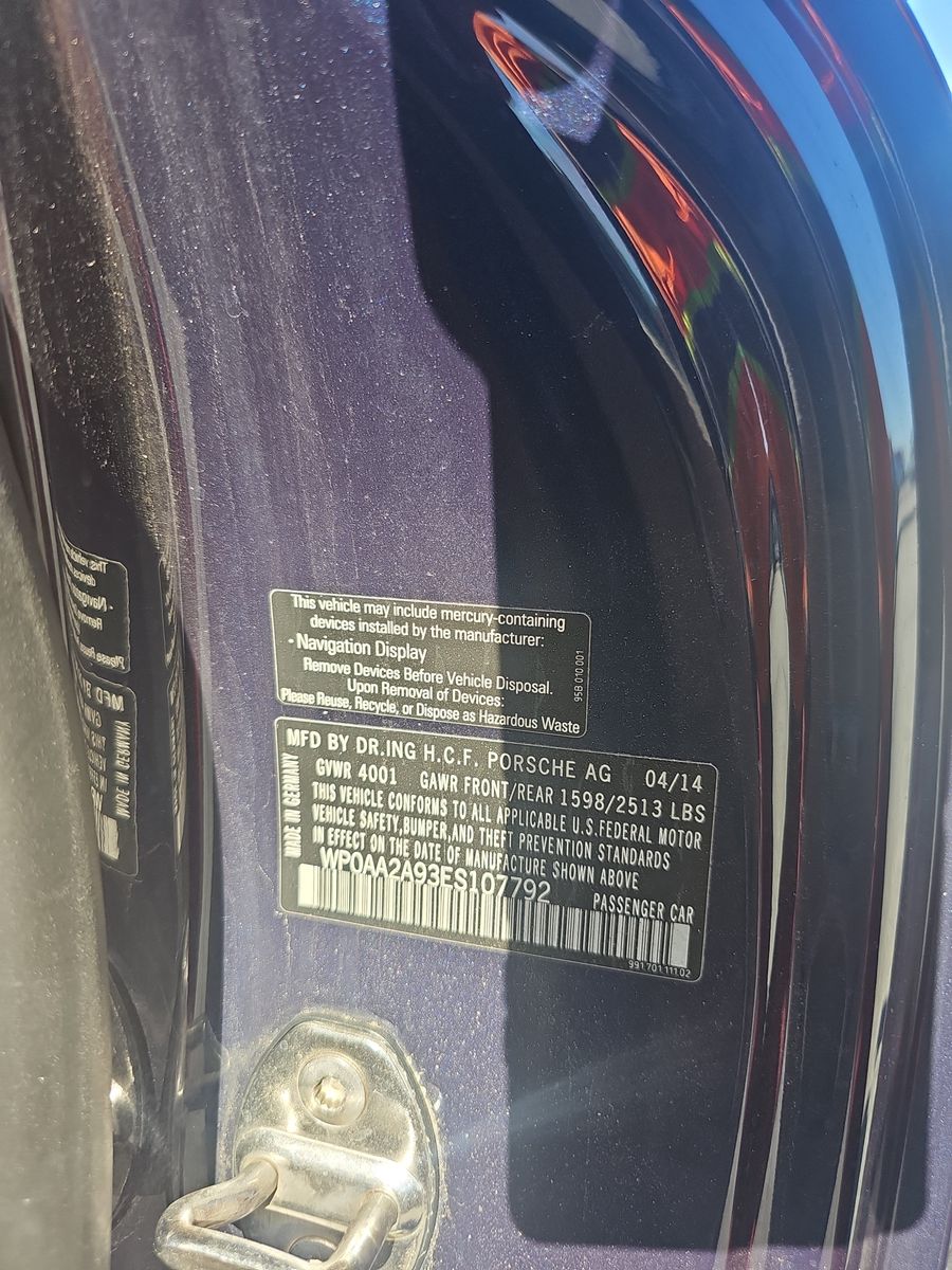 2014 Porsche 911 Carrera RWD