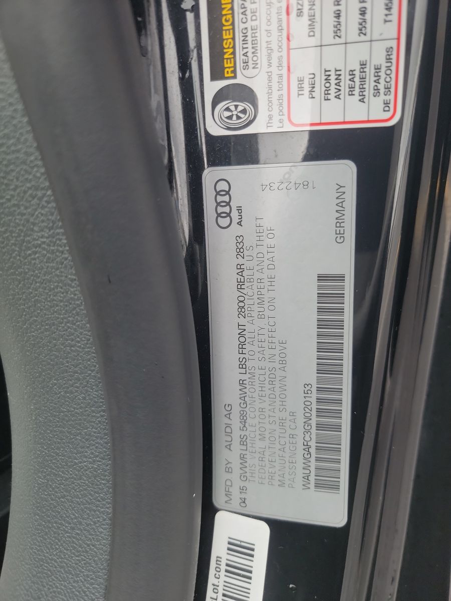 2016 Audi A7 3.0T Premium Plus AWD