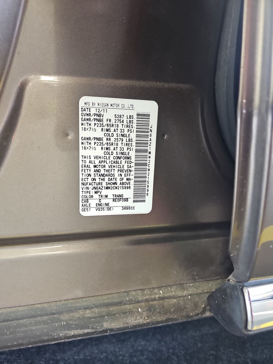 2012 Nissan Murano SL AWD