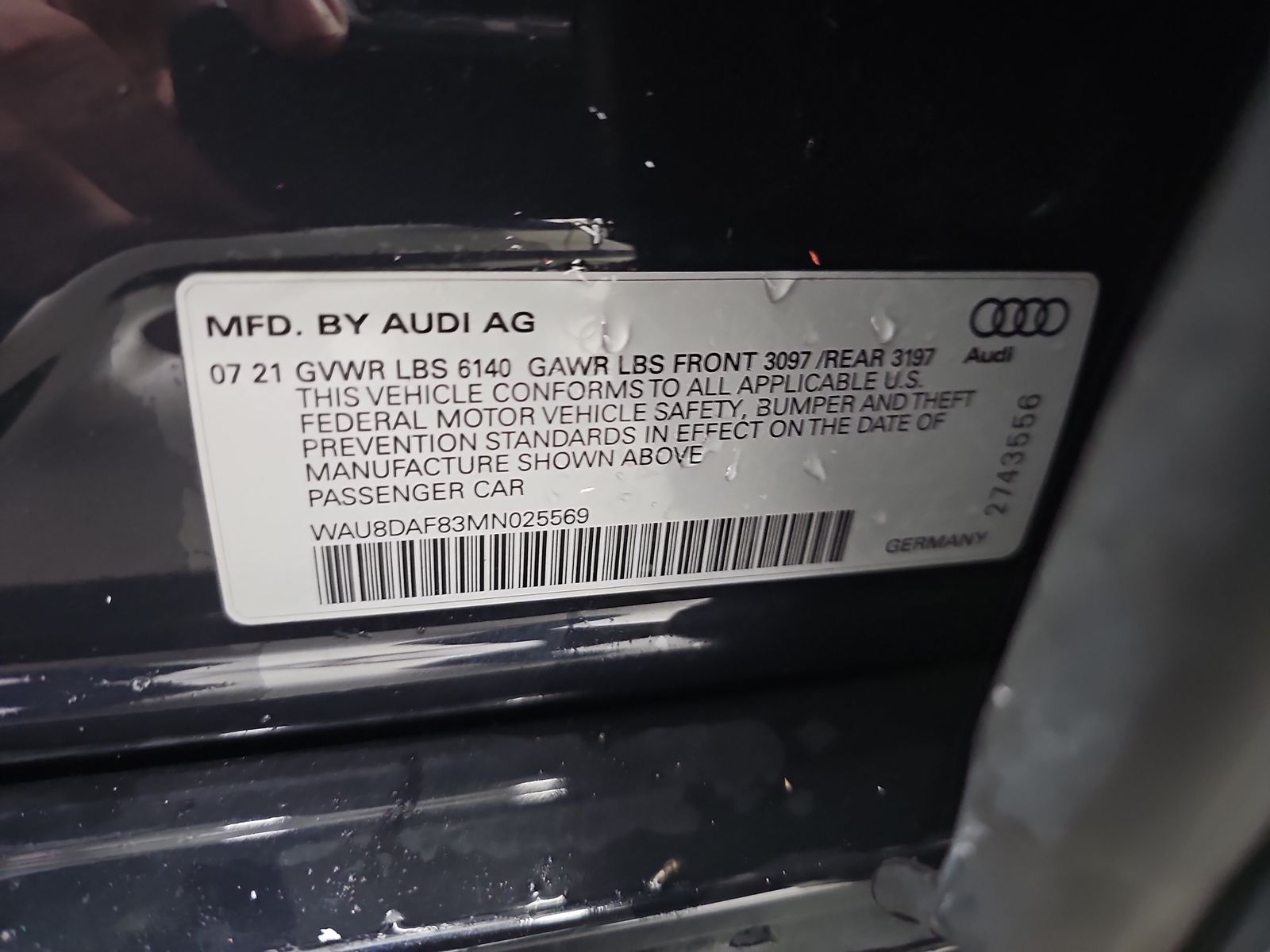 2021 Audi A8 Base AWD