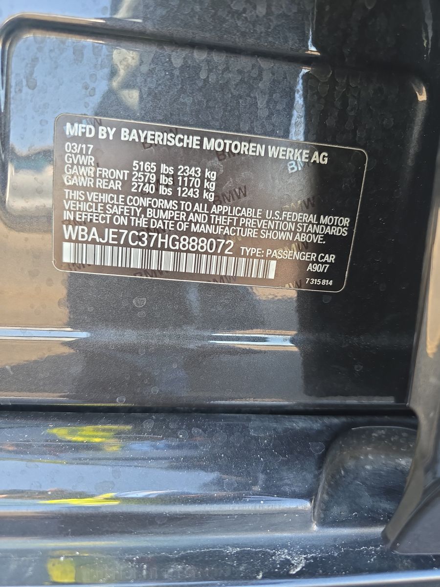 2017 BMW 5 Series 540i xDrive AWD