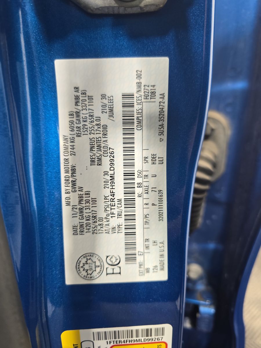 2021 Ford Ranger XLT AWD