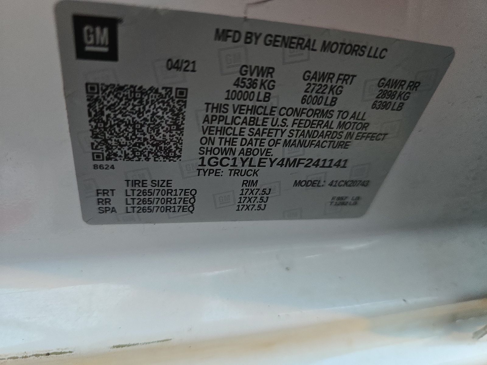 2021 Chevrolet Silverado 2500HD Work Truck AWD