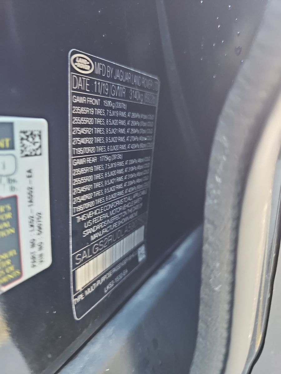 2020 Land Rover Range Rover HSE AWD