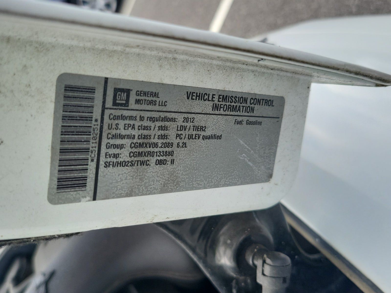 2012 Chevrolet Corvette Base RWD