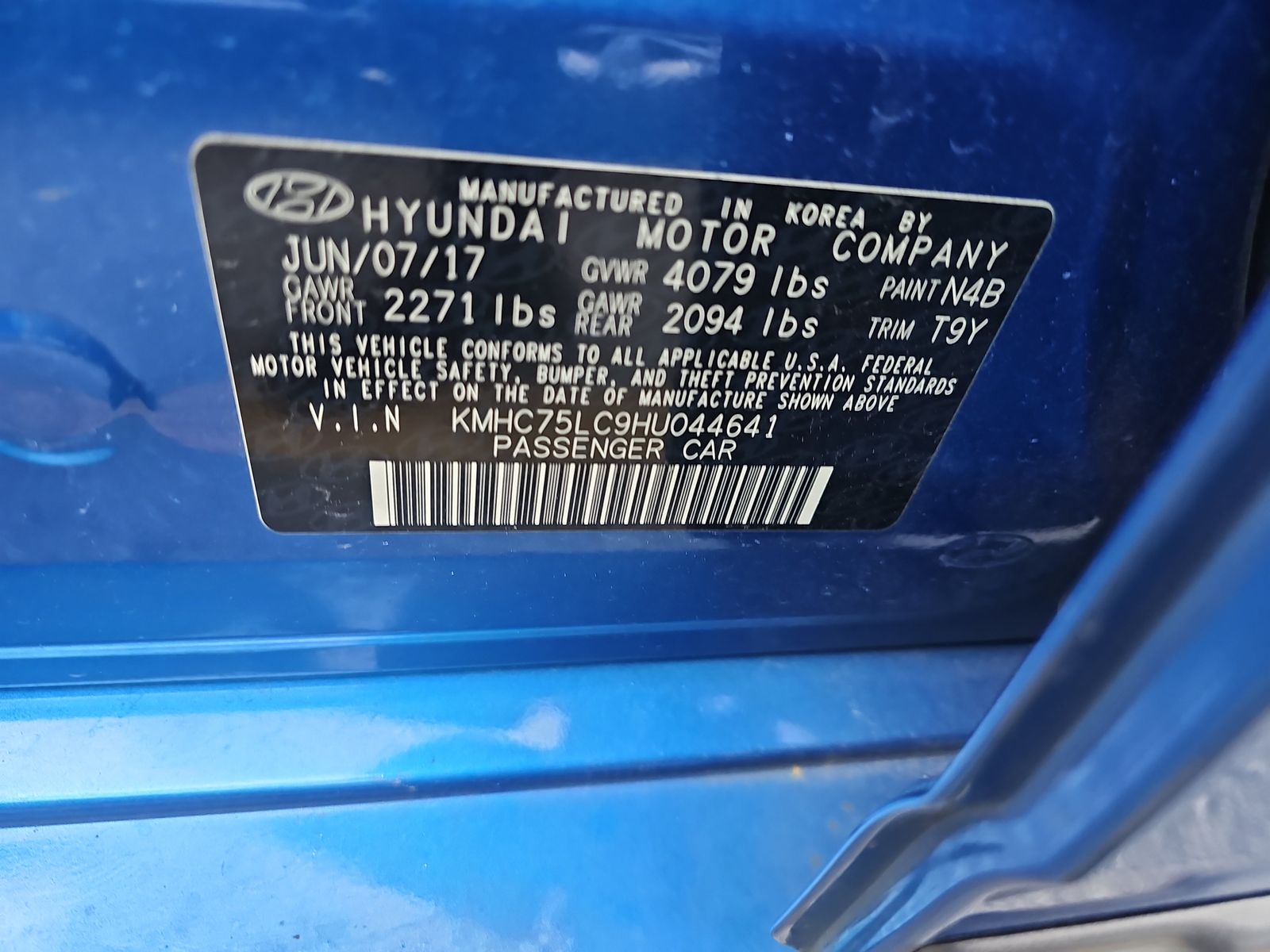 2017 Hyundai Ioniq Hybrid SEL FWD