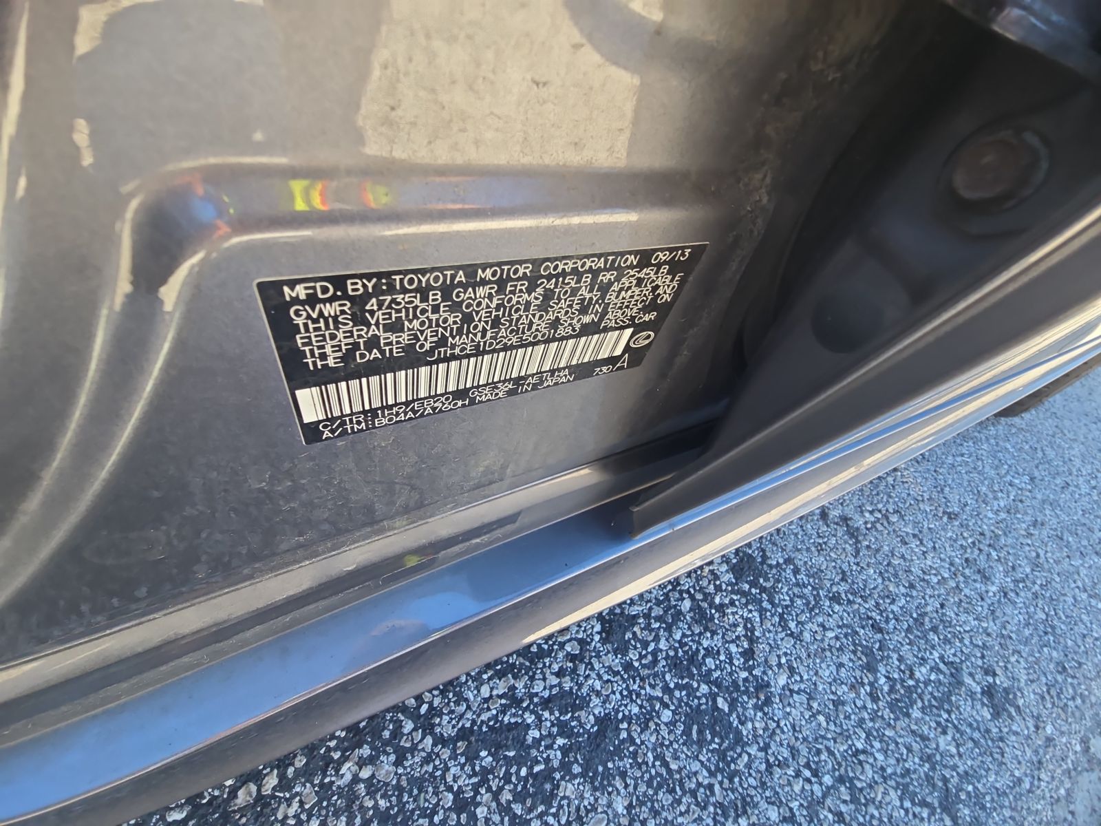 2014 Lexus IS IS 350 AWD