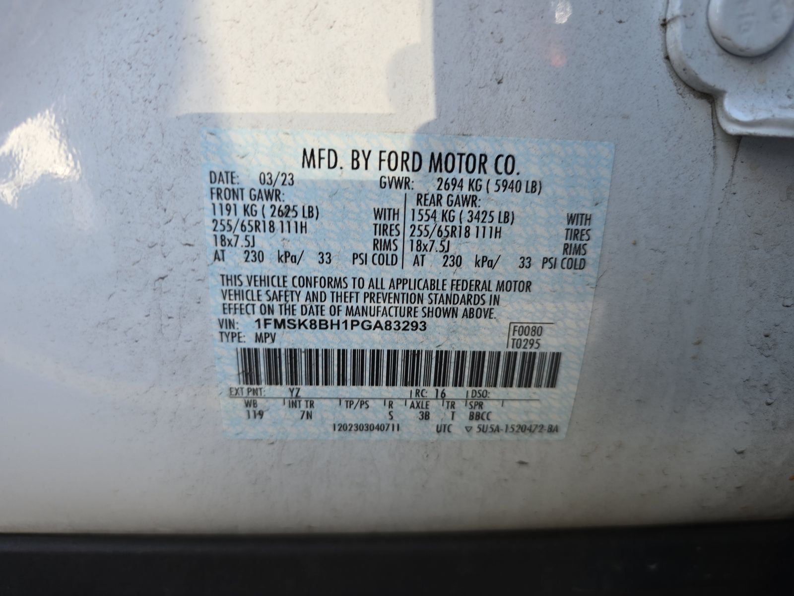 2023 Ford Explorer Base AWD