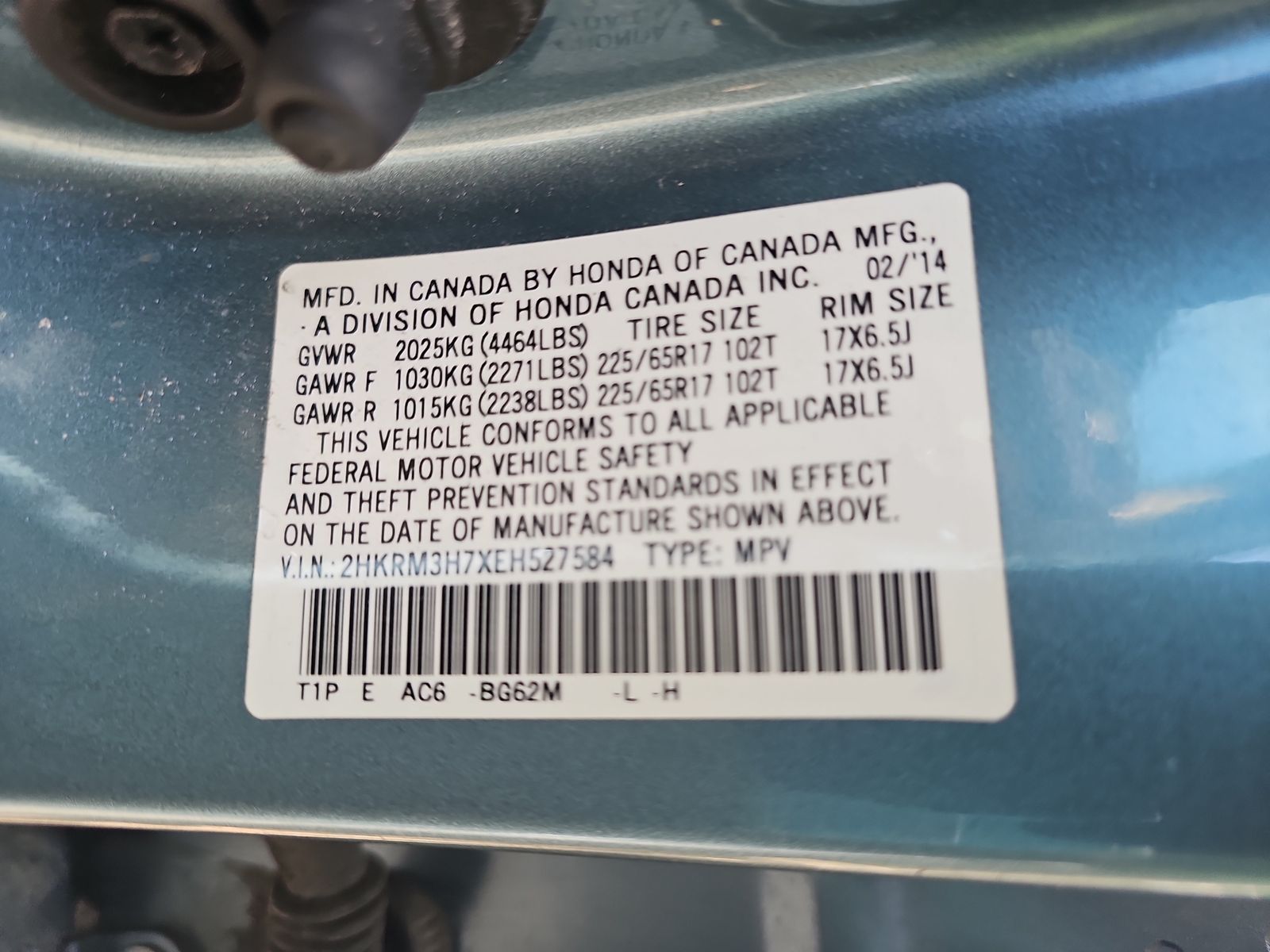 2014 Honda CR-V EX-L FWD