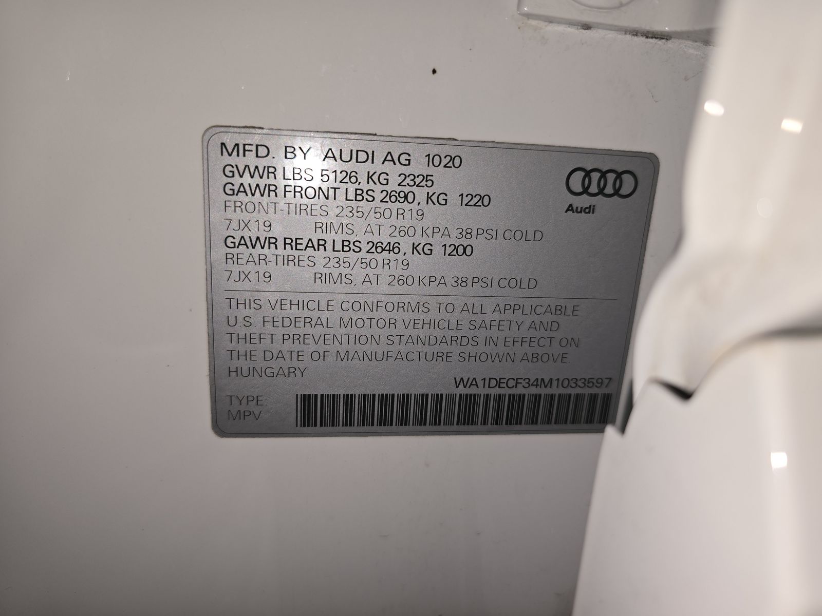 2021 Audi Q3 2.0T S line Premium AWD