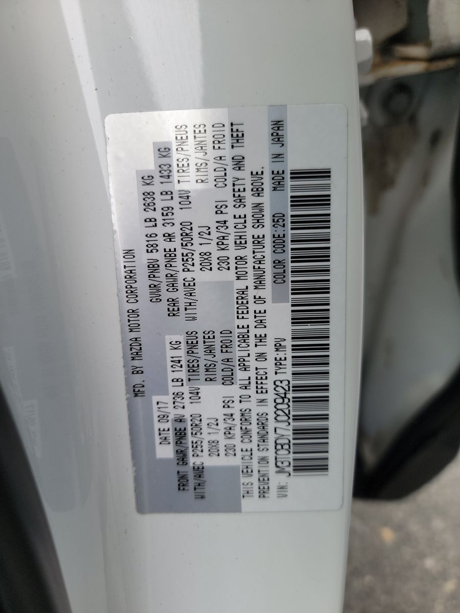 2018 MAZDA CX-9 Grand Touring AWD