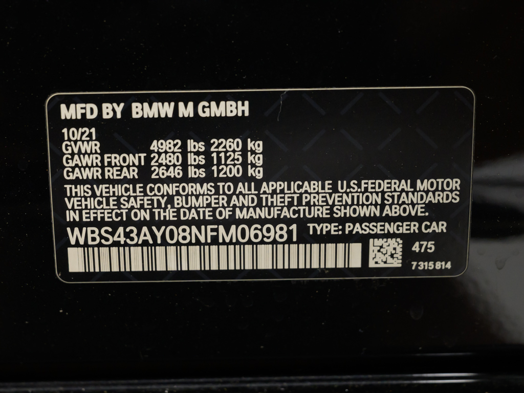 2022 BMW M3 Competition xDrive AWD