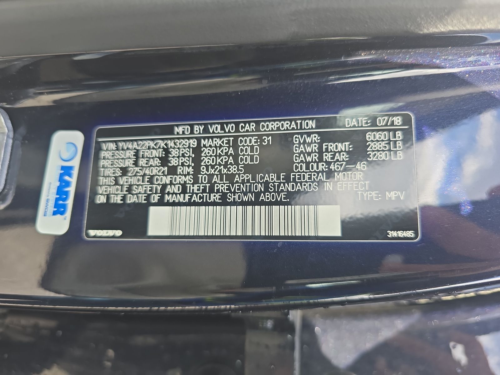 2019 Volvo XC90 T6 Momentum AWD