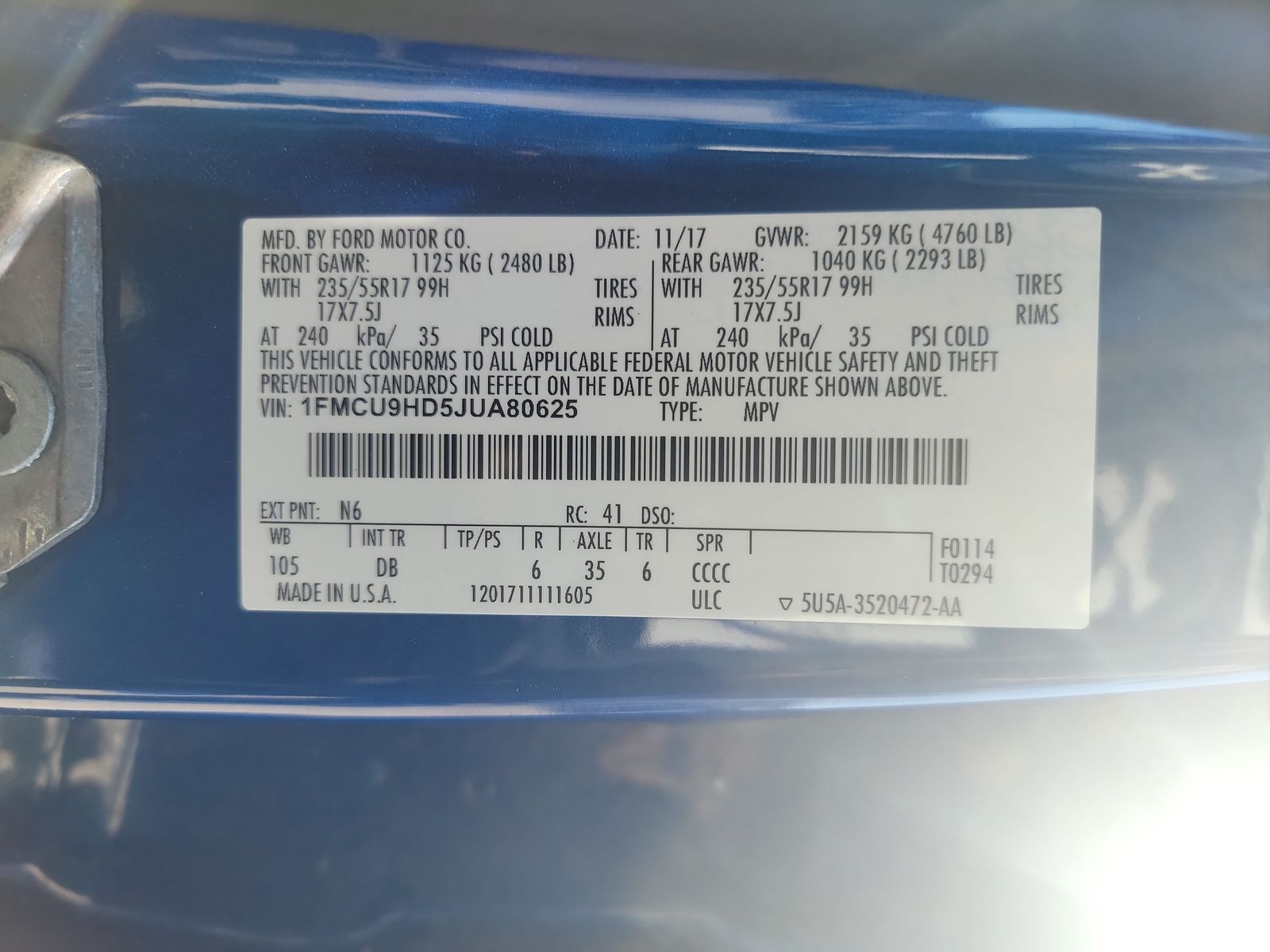 2018 Ford Escape SEL AWD