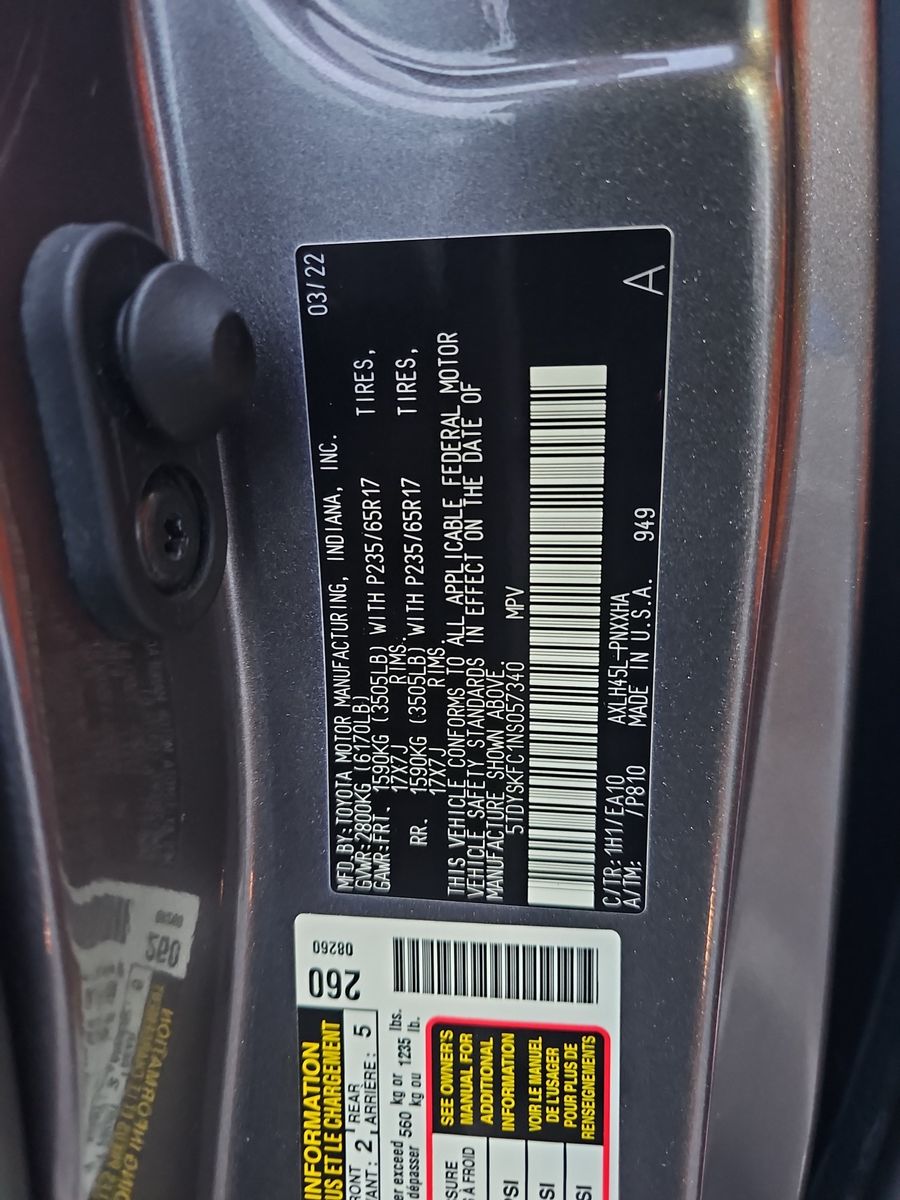 2022 Toyota Sienna XLE AWD