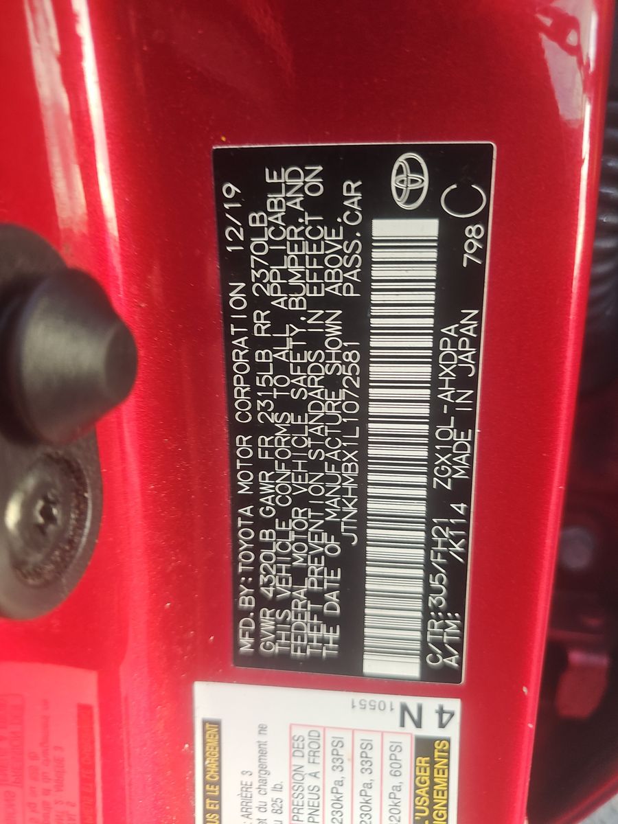 2020 Toyota C-HR LE FWD