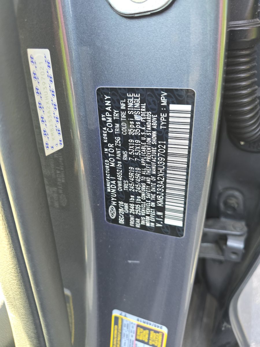 2017 Hyundai Tucson Limited FWD